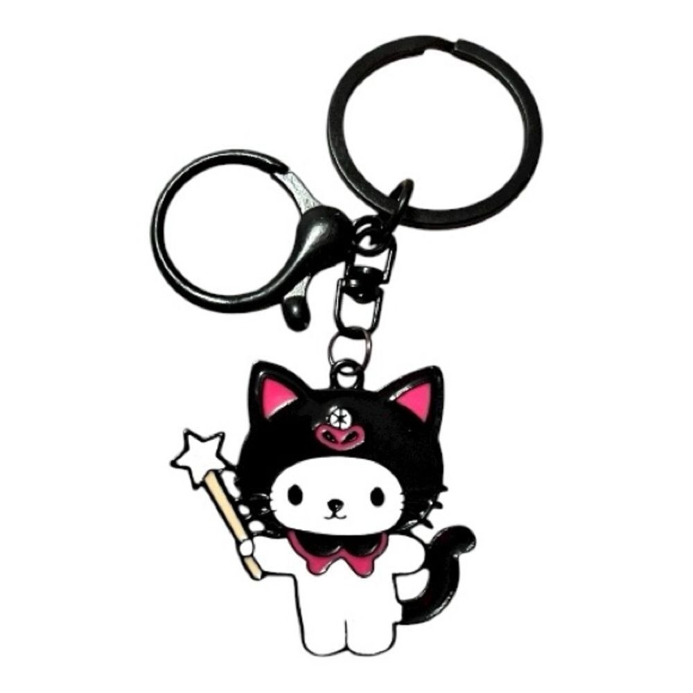 🤯5/$25🤯 Cute Hello Kitty Dressed As Kuromi Keychain Bag Charm